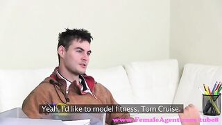 Blonde wants to be in a rap video and comes to the casting couch