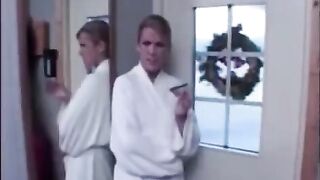 The man tied his husband and fucked his wife