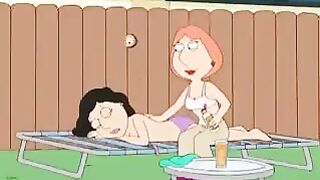 Family guy porn with Bonnie and Lois Griffin in action