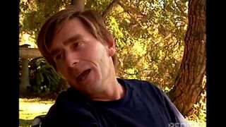 A hot young girl is fucking with her lover in nature