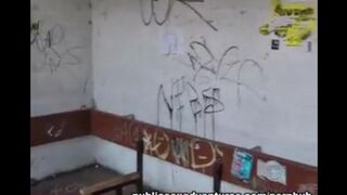 Girl does not mind public member sucking