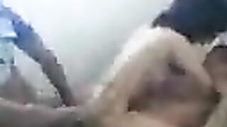 Young Asian beauty has sex with two guys in a steamy scene