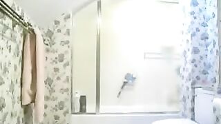 A spy camera in the toilet caught intimate moments of a curious teen