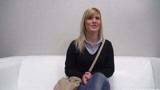 A young slut came to porn casting in the Czech Republic