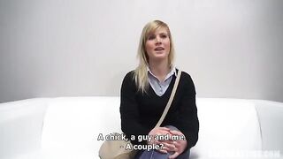 A young slut came to porn casting in the Czech Republic