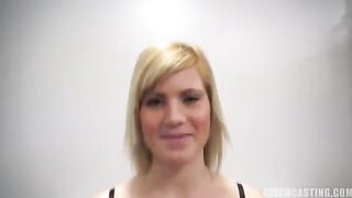A young slut came to porn casting in the Czech Republic