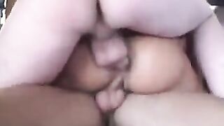 Two in one hole at the same time loves it