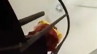 A man fucked a girl with a very hairy pussy
