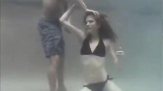 Sex with a ginger beauty in the pool