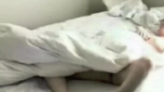 Someone masturbates while not knowing there's a camera in the bedroom