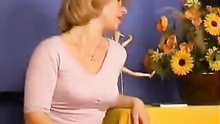 A mother receives cunnilingus from her daughter in a taboo encounter