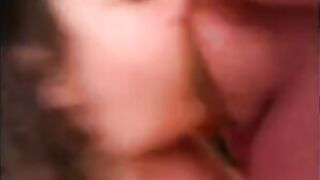 A friend knelt and made a blowjob for her boyfriend’s cock