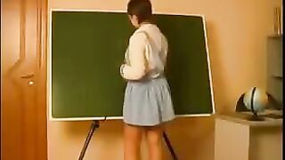 An old teacher seduced and fucked his student hard