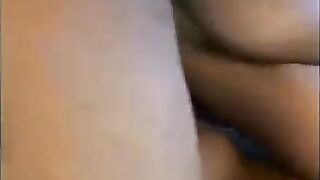 An Asian girl took on the role of a whore and started sucking a big black cock