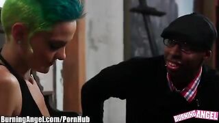 Emo anal sex with blonde and negros on the couch