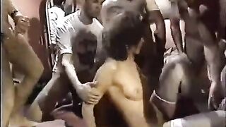 Let a young slut in a circle, she will not refuse to fuck