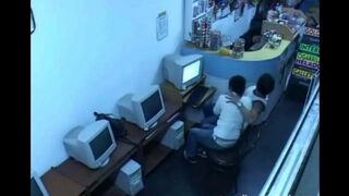 A cute girl showed her boobs to a stranger via webcam