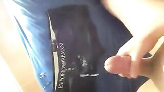 The guy masturbates his dick, but no sperm comes out, it’s very frustrating