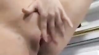 A man made cumshot right into the vagina of a pregnant woman