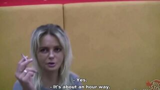 Bumped into a girl at the bus stop and fucked her in the mouth