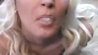 The whims lick sperm from a spoon in an sensual scene