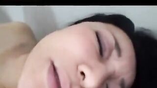 Old Japanese man plays with his cock and gives a blowjob