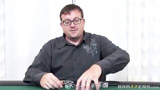He lost to his girlfriend in a card game, so he had to pay the price