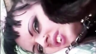 The rude guy penetrated her in a fur coat right in the forest