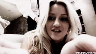 Busty blonde gets her asshole gapped in HD
