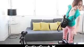 Cute woman fucks at the casting for porn actor