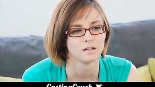 Cute woman fucks at the casting for porn actor