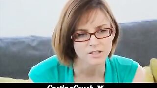 Cute woman fucks at the casting for porn actor