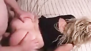 The guy fucked a point at his wife's house, it was rough