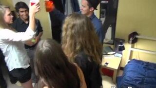 Instead of paying the debt, the students organized a wild party for the collector