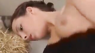 German MILF with natural boobs gets banged and cummed by horny stud