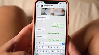 My sugar daddy paid me 10,000 Euros for nudes and sex - he cum inside me
