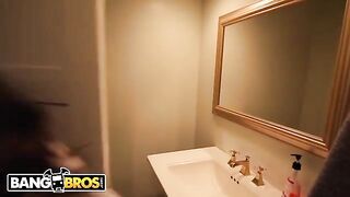 The hot cougar stepmom Janet Mason shares her young boyfriend with her stepdaughter Riley Reid
