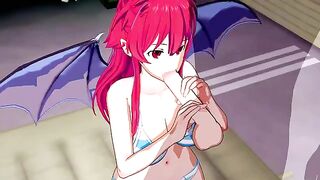 The Succubus from Anime Wants to Get a Lot of Cum - Itadaki! Seieki