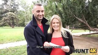 The husband watches as his pregnant wife is getting fucked by a stranger