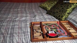 Gamer girl Lara Manara fucks after playing Jumanji on the couch