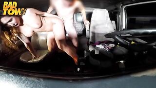 The camera in the car captured intimate moments with the driver and passenger