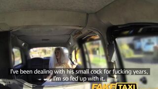 The bride changed her clothes in the car with taxi driver
