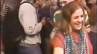 Busty girls in Mardi Gras themed fantasy fuck fest