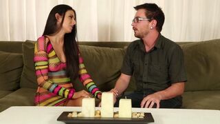 The botanist massages the sexy body of a beautiful woman with skill