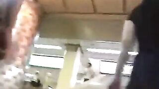 Peeping under the dresses of passers-by, a hidden camera captures more than expected