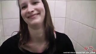 Guy paid money to have sex with a girl in the toilet