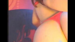 Girl fucks herself with a vibrator in all her holes