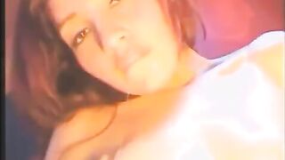 Girl fucks herself with a vibrator in all her holes