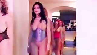 Gangbang with a girl who has big and natural boobs