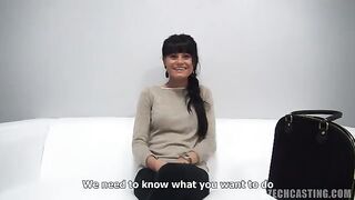 Czech casting with condoms and a happy ending